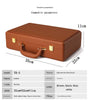 leather watch box brown storage with gold clasp