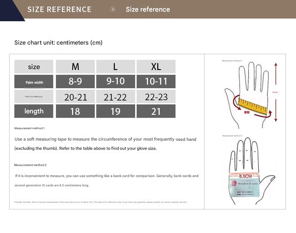 Men's leather gloves with fleece lining