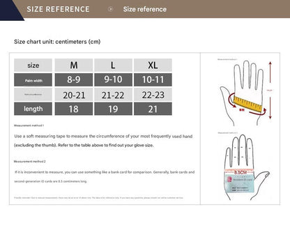 Men's leather gloves with fleece lining
