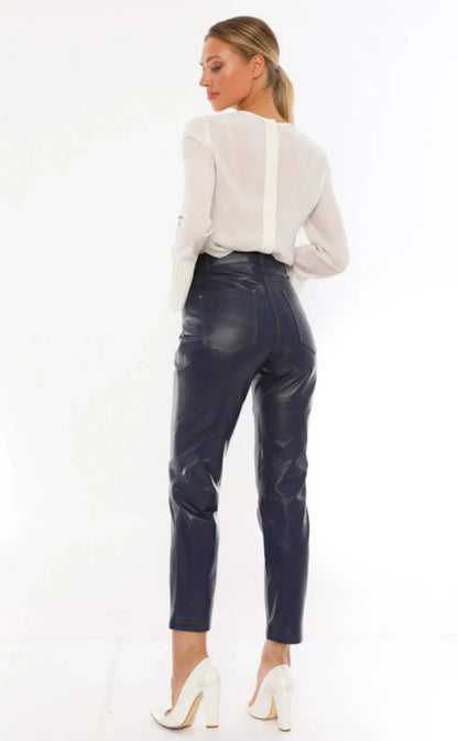 Women Leather Pants Genuine Lamb Leather