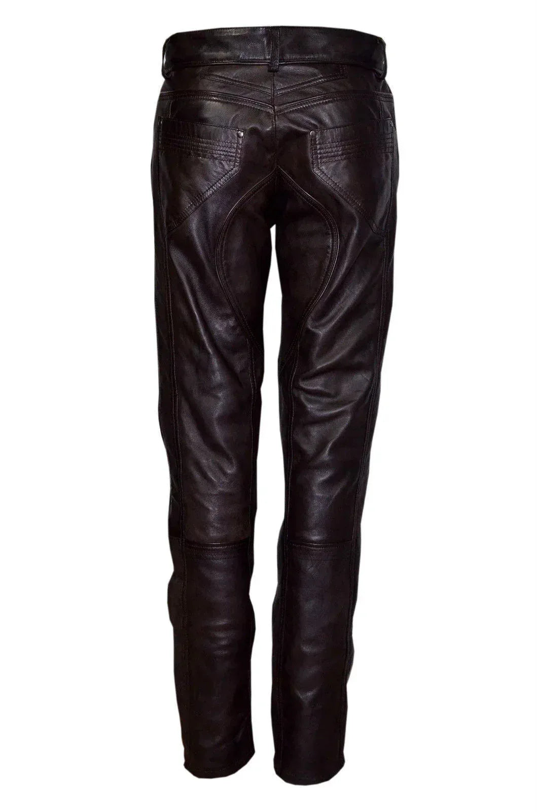 Leather Motorcycle Pants Slim Fit