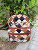 Small Cowhide Backpack Patchwork