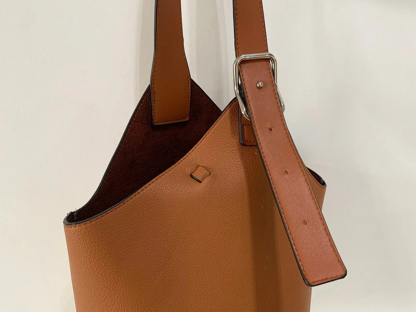 Genuine Leather Bucket Bag For Women Soft Leather Bucket Purse