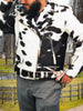 Black White Cowhide Jacket Mens – Hair On Hide Leather Jacket