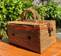 Picnic Rattan Bag Square