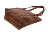 Leather Tote Bag With Zipper Large Work Tote Bag