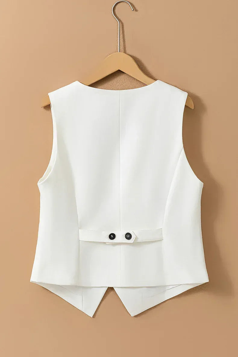 Women's Sleeveless Workwear Vest Tailored Fit for Office & Casual Wear