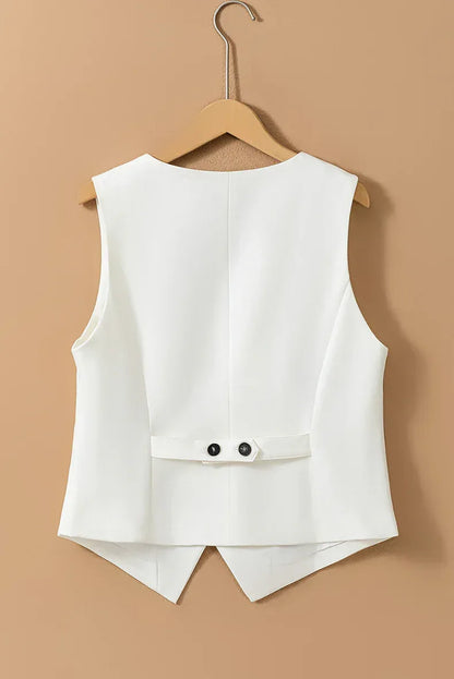 Women's Sleeveless Workwear Vest Tailored Fit for Office & Casual Wear