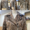 Real Cowhide Jacket Womens Tan Grey Hair On Hide Western Jacket