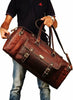 Extra Large Genuine Leather Travel Bag for Men
