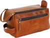 Genuine leather travel organizer men dopp kit