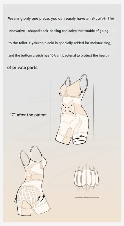 Tummy Control Full Body Shaper for WomenBust Lifting & Thigh Slimming