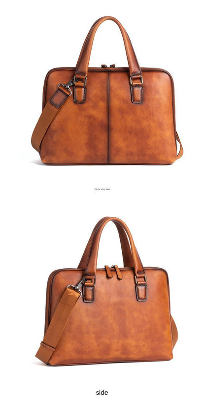 Genuine Leather Messenger Bag for Men Travel