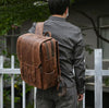Real Leather Backpack for Men in Vintage Full Grain Cowhide