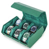 Luxury leather watch box for men 6 slot watch case