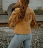 Suede Fringe Jacket Womens Western Leather Fringe Jacket