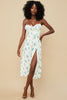 Women Open Shoulder Floral Dress