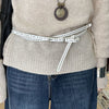 Double Layer Studded Belt for Women with Rivets