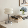 Cream bauhaus glass table lamp modern
