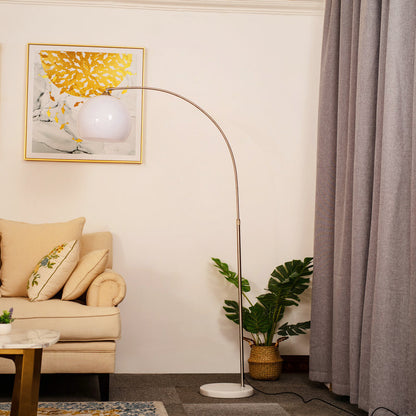 Modern globe acrylic arc floor lamp White 110V-120V For US CA
