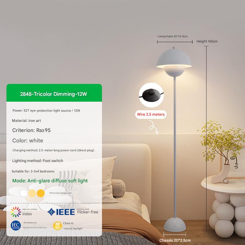 Contemporary scandinavian mushroom floor lamp 5 110V-120V For US CA