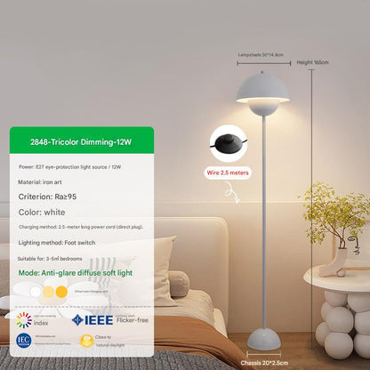 Contemporary scandinavian mushroom floor lamp 5 110V-120V For US CA