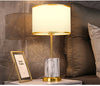 Modern scandinavian marble table lamp gold trim White 110V-120V For US CA