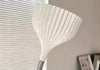 Modern Pleated Bedroom Wall Light Fixture White
