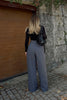 wide leg bell bottom dress pants women's