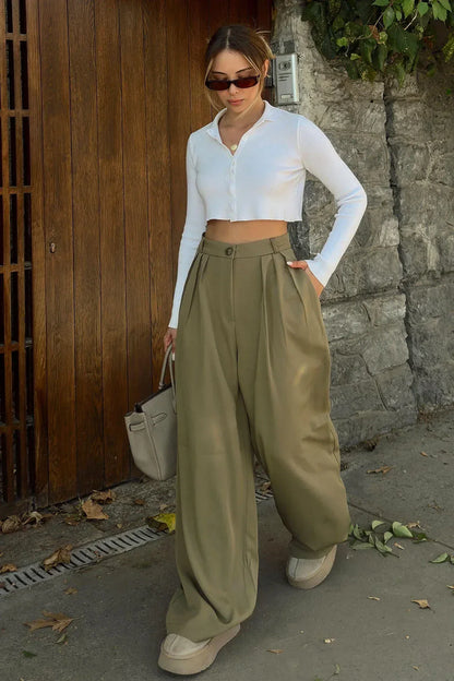 wide leg bell bottom dress pants women's 5 S