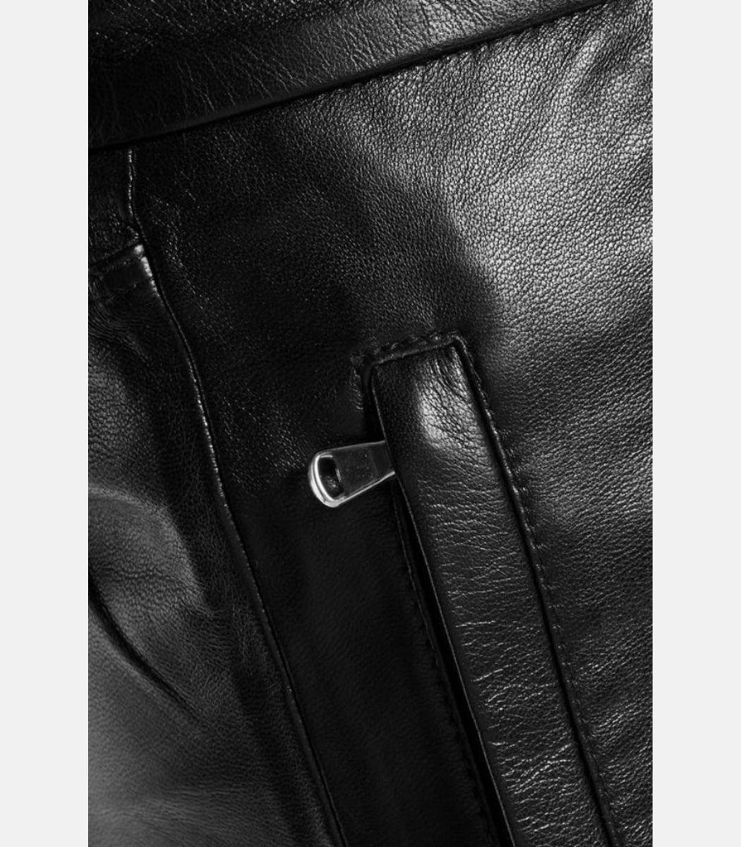 black leather baggy pants women wide leg real leather trousers