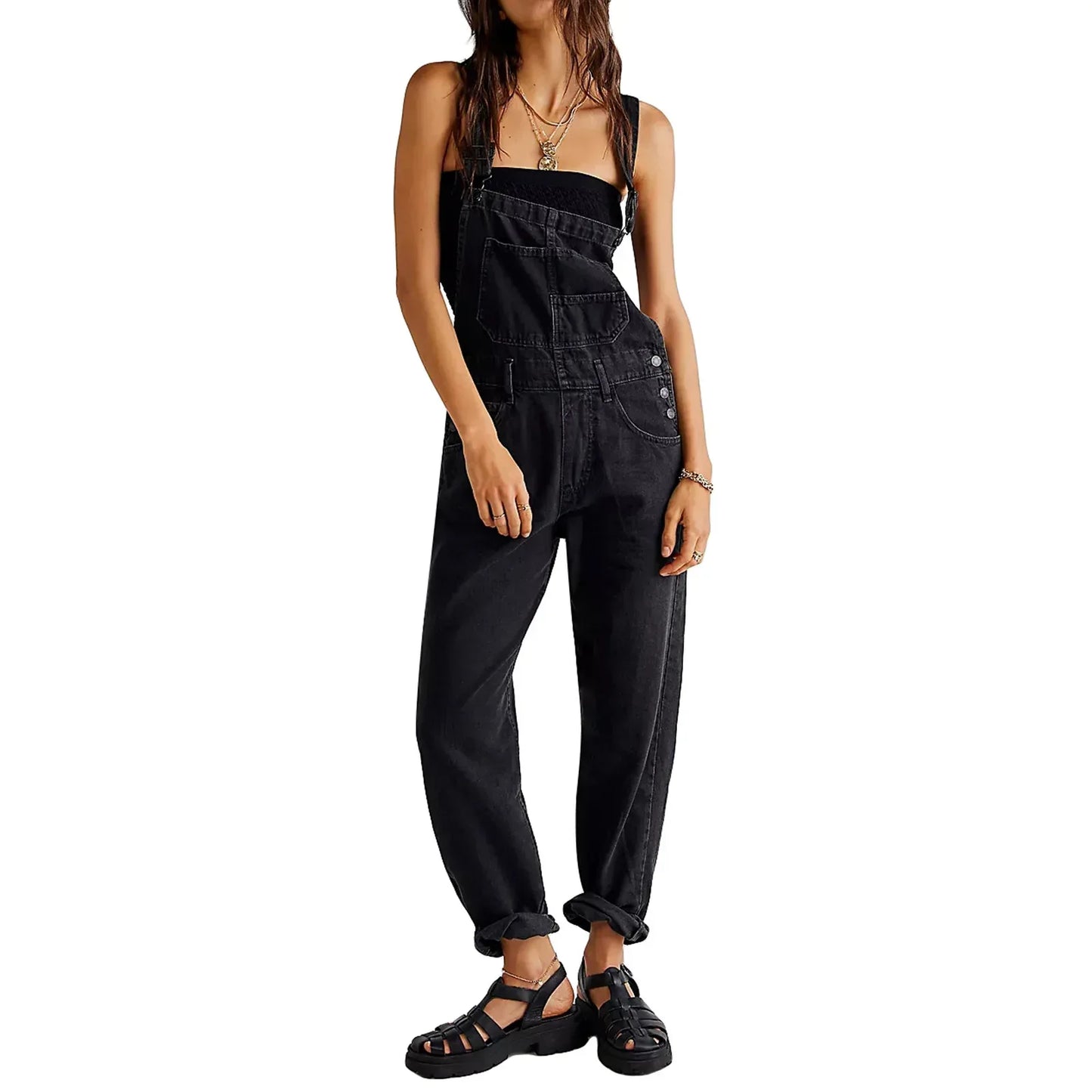 Denim Overalls for Women | Casual Jean Overall Outfit 3 S