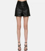 Real Leather Shorts Women High Waist