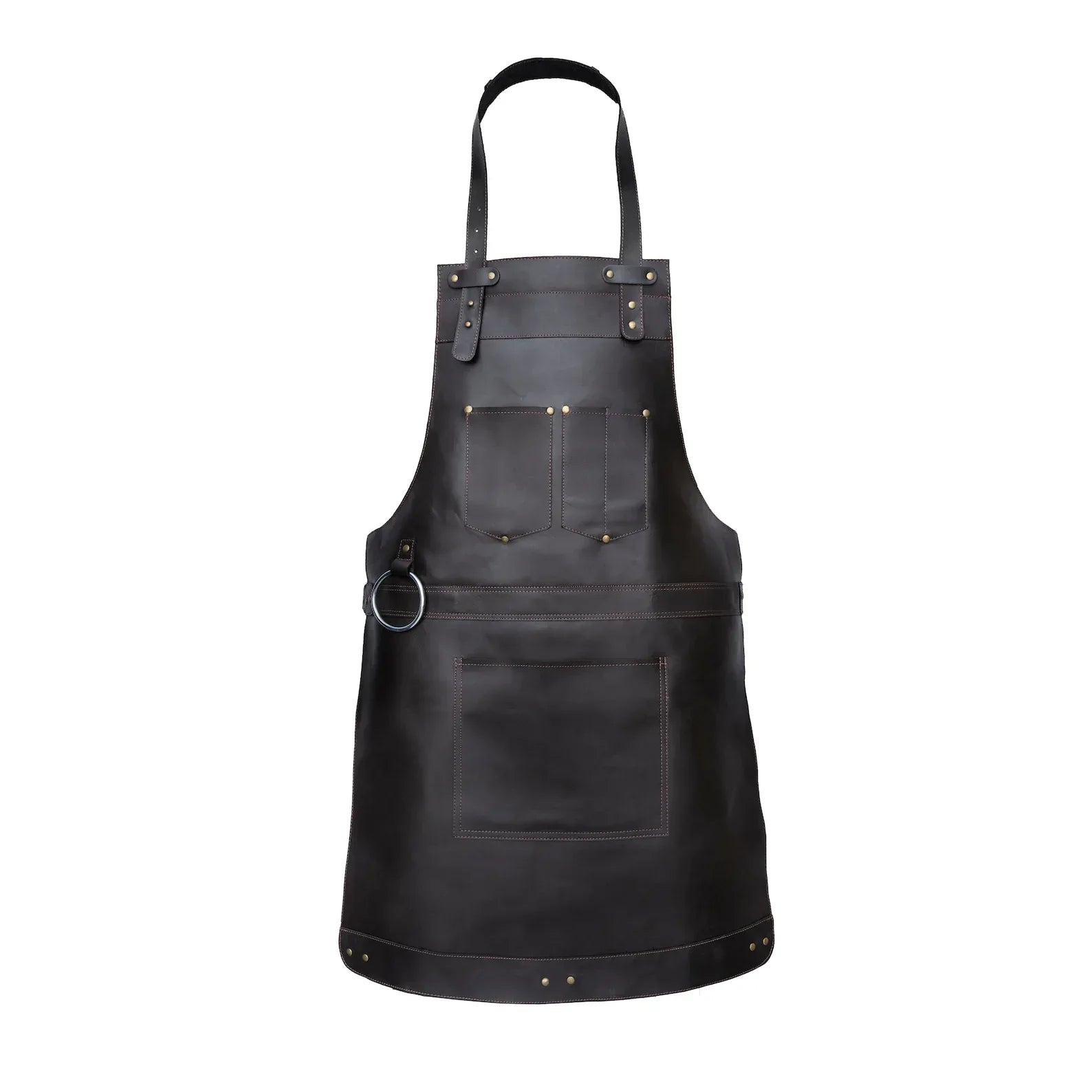 Real Leather Apron Brown Butcher BBQ Work Apron