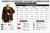 Womens leather coat with tailored button closure