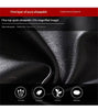 Women Leather Pants High Rise Black Cuff Trousers