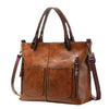 Women’s Leather Tote Bag with Multiple Pockets