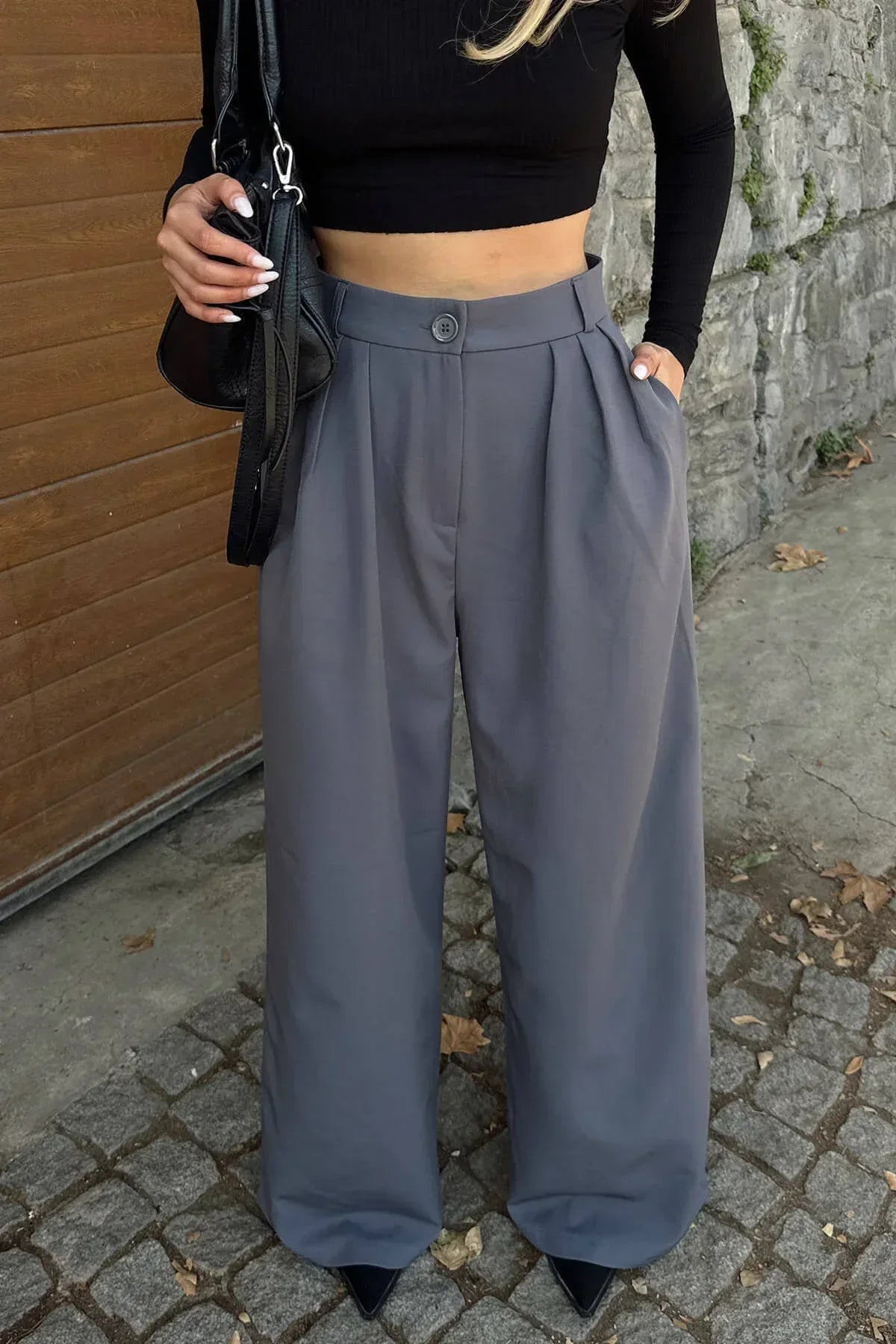 wide leg bell bottom dress pants women's