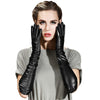 Long leather gloves for women opera length