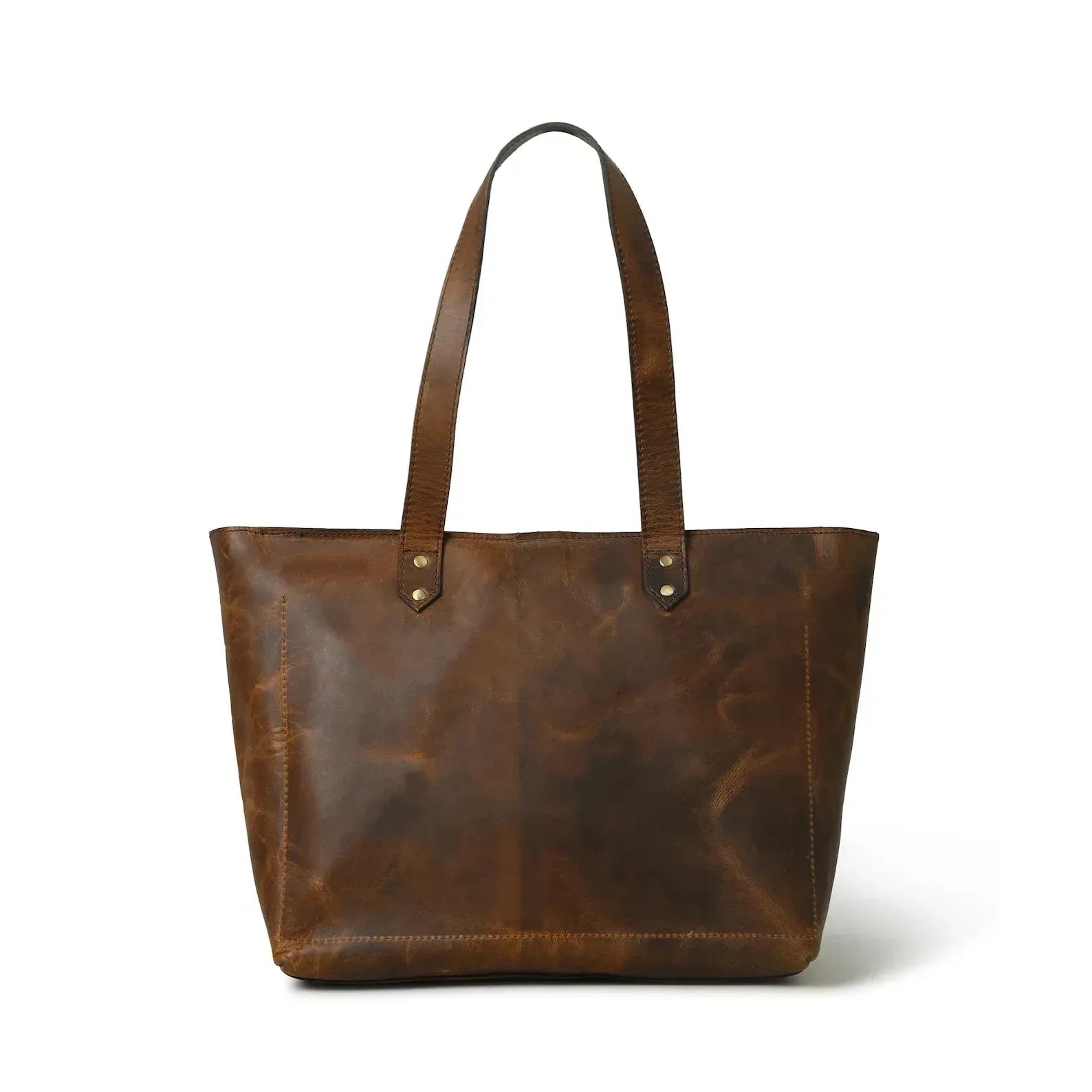 Leather Tote Bag for Teachers Work Carry Daily Essentials