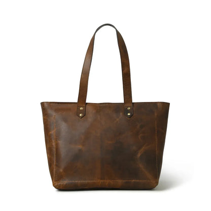 Leather Tote Bag for Teachers Work Carry Daily Essentials