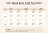 Ladies jacket woolen herringbone long overcoat