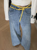 Double Layer Studded Belt for Women with Rivets