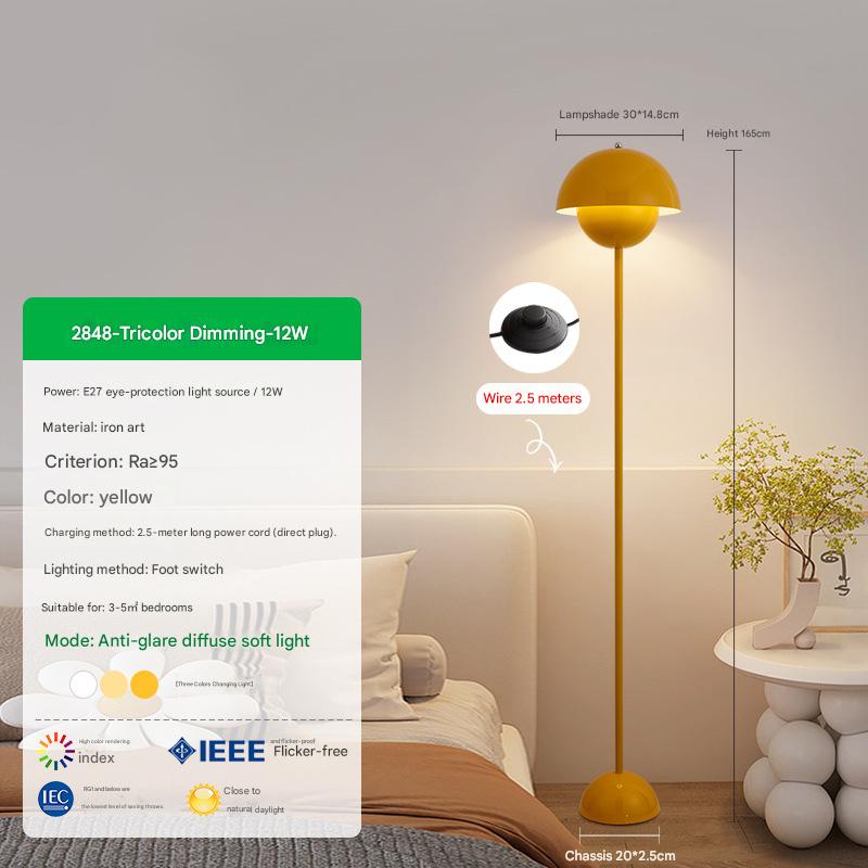 Contemporary scandinavian mushroom floor lamp 3 110V-120V For US CA
