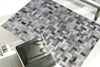 Real Cowhide Patchwork Rich Grey