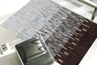 Real Cowhide Patchwork Tricolor