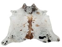 A cowhide rug with quick delivery, salt pepper natural pattern is great for the southwestern motif to your guest bedroom and you can even lay it on your bed.
