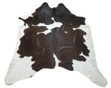 This cowhide rug tricolor is real and natural, our cow hide rugs are great for your boho living room, free shipping all over USA, very beautiful mix of black, brown and white real cow skin rugs.