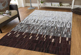 Real Cowhide Patchwork Tricolor