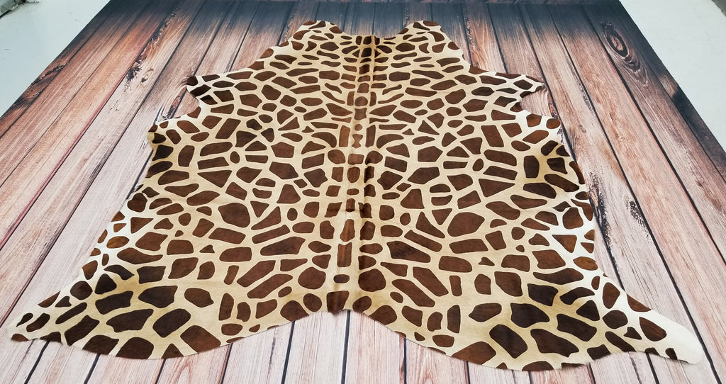 Giraffe Cowhide Rug